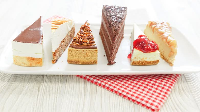 6 Assorted Cake Slices Fall Special!! No TAX!