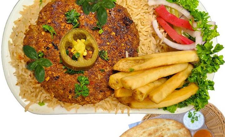 Single Beef Chaplie Kabab Meal