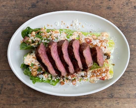 Calabrian Caesar salad with Blackened Sirloin