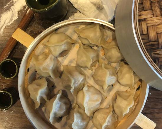 35.Raviolis aux champignons secs, champignon noir, vermicelle et chou chinois / Chinese Mushrooms, Fungus, Vermicelli and Chinese Cabbage Dumpling