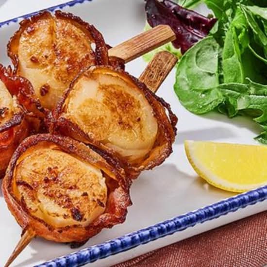 Bacon-Wrapped Sea Scallops