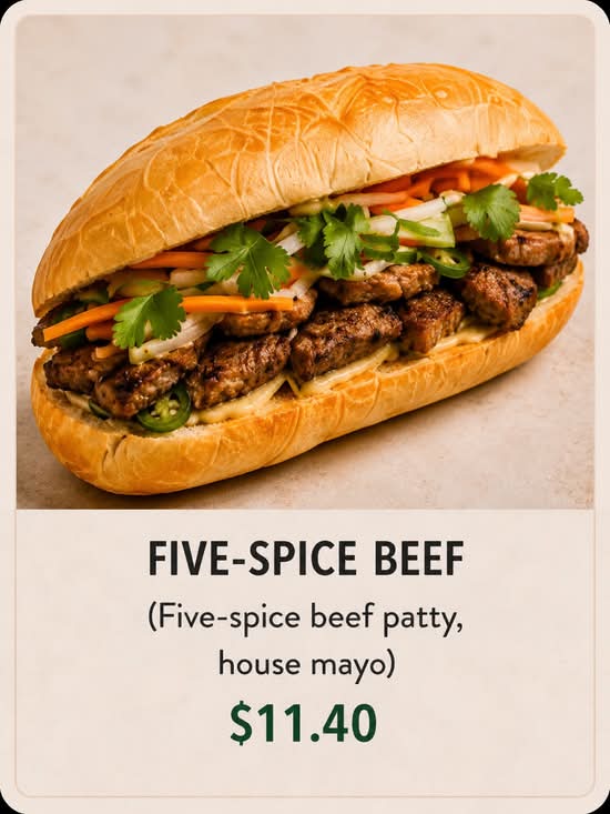Five-Spice Beef Sandwich