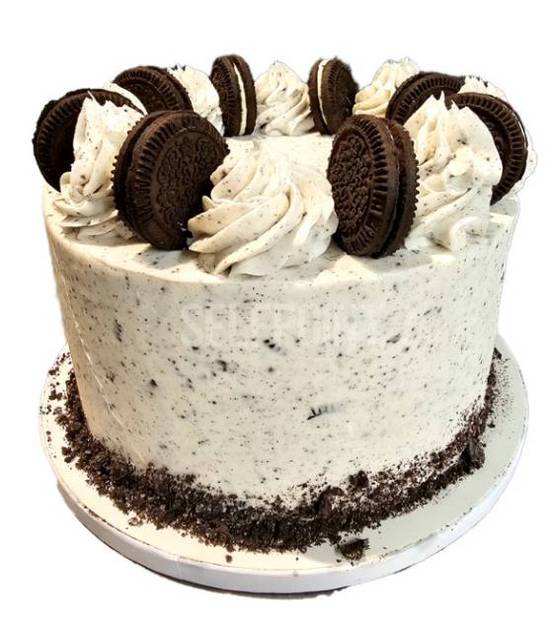 Gâteau d'anniversaire Oreo de 7 pouces à 2 étages      Oreo 7 inch 2 Layers Birthday Cake