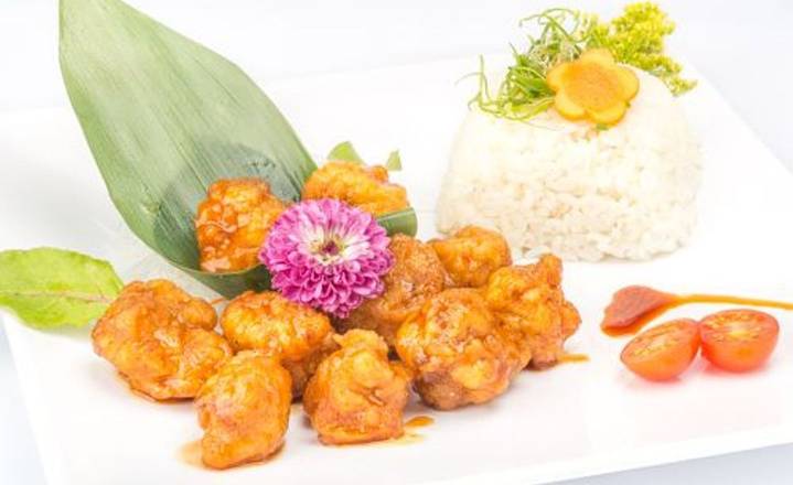 Sesame Chicken with Rice