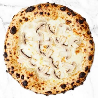 Truffle Mushroom Funghi Alfredo Pizza - Creamy White Pizza - RG
