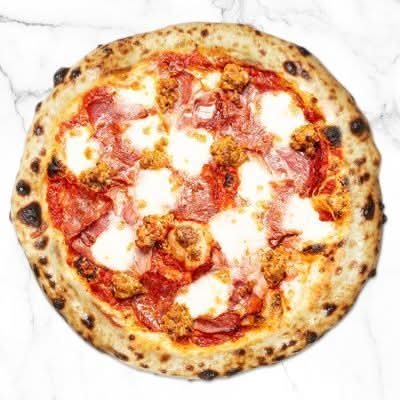 Spicy Calabrian Meat Pizza – Hot Soppressata & Fennel Sausage - RG