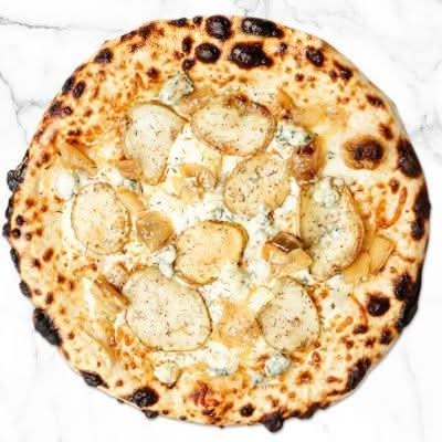 Patate Gorgonzola Pizza- Caramilized Onion & Thyme Italian Style - RG