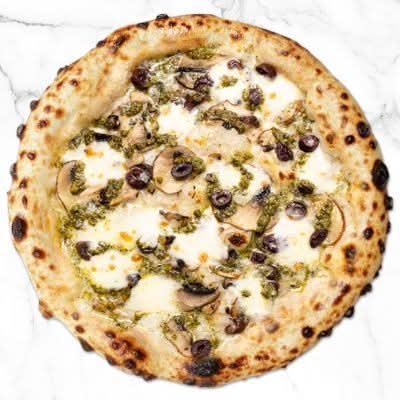 Mushroom Gorgonzola Pizza- Alfredo Truffle Neapolitan Pizza - RG