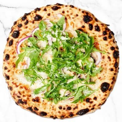 Ruchetta Pizza - Creamy Alfredo Neapolitan Style - RG