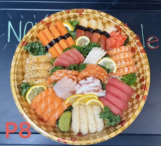 P8 SUSHI & SASHIMI TARY 54PCS