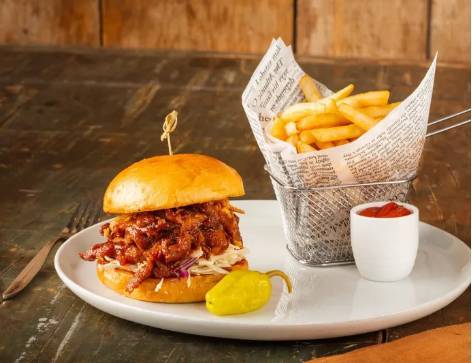 House  Smoked BBQ Beef Brisket Sandwich