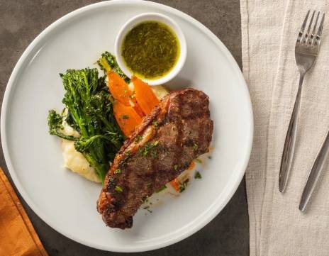 Grilled 9 oz Angus New York Steak (Gluten Free)