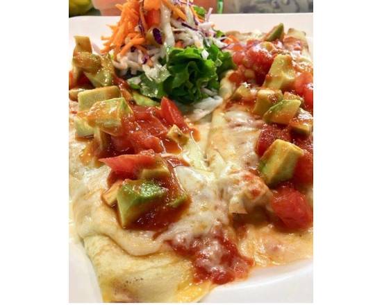 Ham, Cheese Tomato, and Avocado Crepe