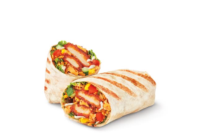 BBQ Crispy Chicken Loaded Wrap with Cheese