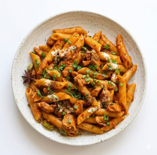 Desi Style Chicken Penne Pasta