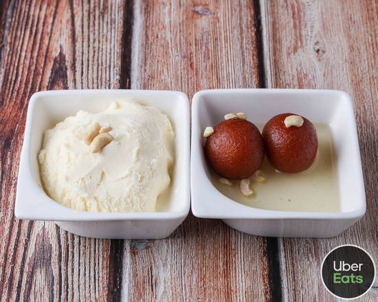 Gulab Jamun with Ice Cream