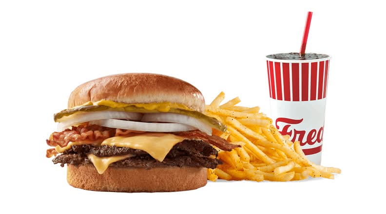 Freddy's Original Bacon and Cheese Double Combo