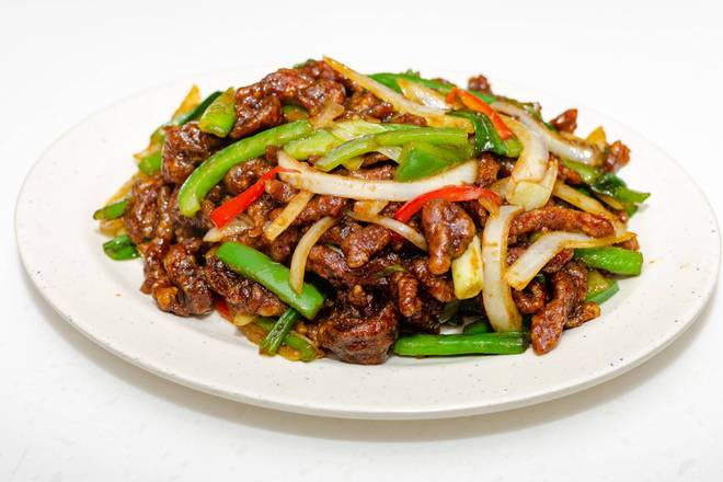 47A. Deep-Fried Shredded Crispy Beef Braised in Ginger and Onion Sauce 薑蔥脆皮牛柳條