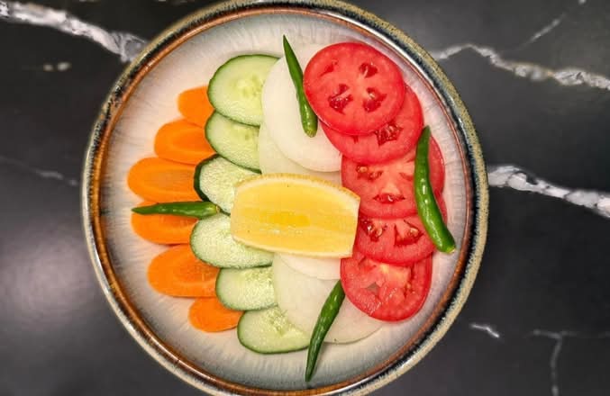 Sliced Indian Salad