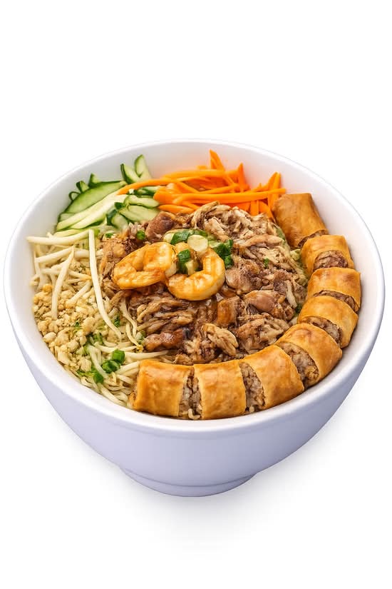 20. Char-broiled Chicken, Shrimp (2 pcs), and Spring Rolls Vermicelli