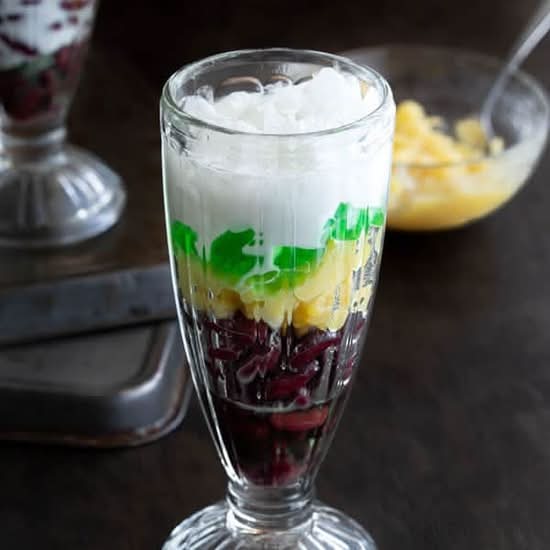 Dessert trois couleurs / Three-color dessert