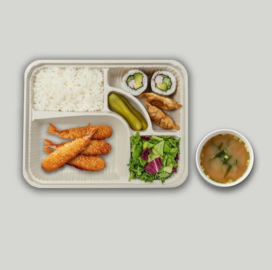 Fried Shrimp Bento