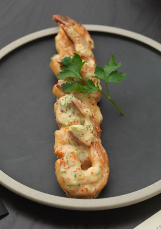 Deep Fried Prawn Sweet Mayo Sauce