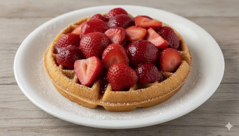 Very Strawberry Waffle