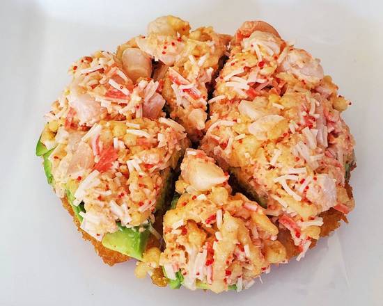 Sushi pizza aux fruits de mer / Seafood Sushi Pizza