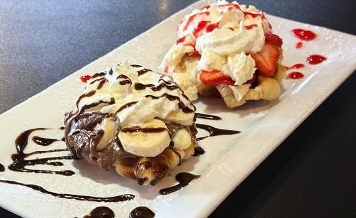 Strawberry & Nutella™ Mini Croffles