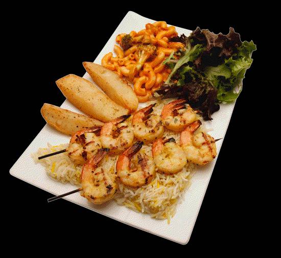 2 Brochette crevettes / 2 Shrimp Skewer