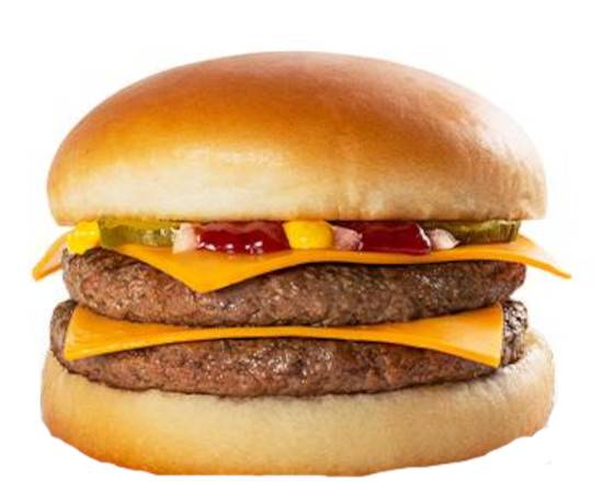Double hamburger avec fromage