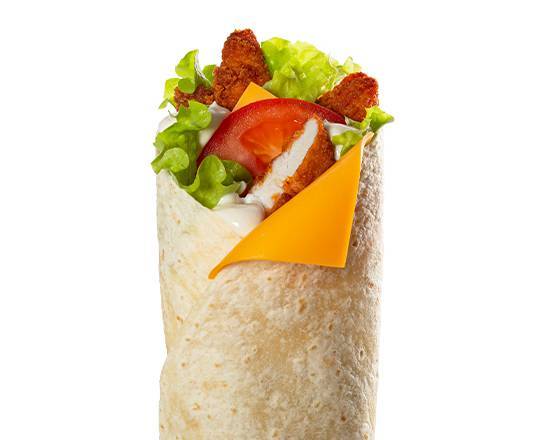 Wrap au poulet croustillant et cheddar seul