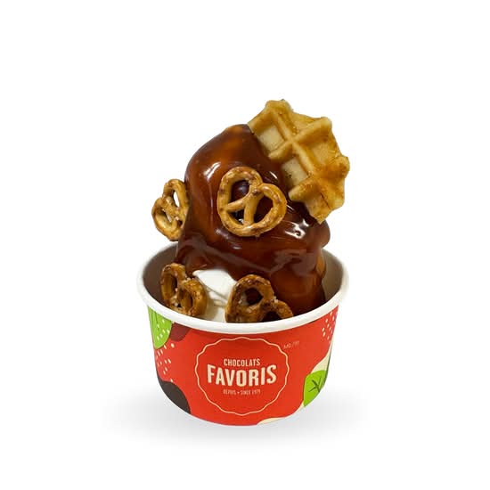 CORNET CARAMEL ÉCLATÉ – PETIT / CARAMEL KOOKY CONE - SMALL