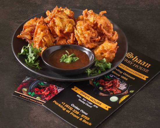 Onion bhaji (vegan)