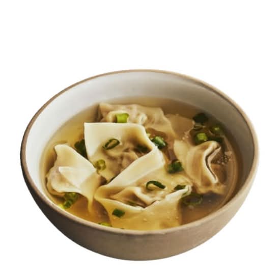7. Soupe wonton (grande, 8 mcx) / 7. Wonton Soup (Large, 8 pcs)