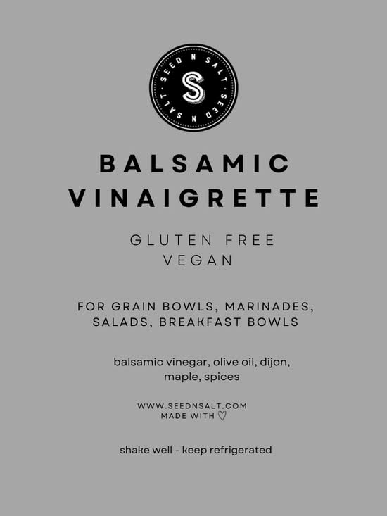 BALSAMIC VINAIGRETTE DRESSING BOTTLE