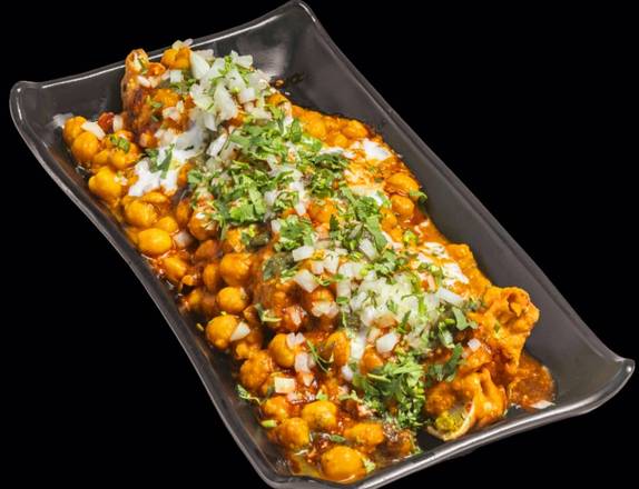 Veggie Aloo Cheese  Tikki Chaat