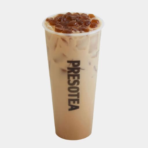 Thé au lait Okinawa avec perles de gelée au sucre roux / Okinawa Milk Tea with Jelly Boba