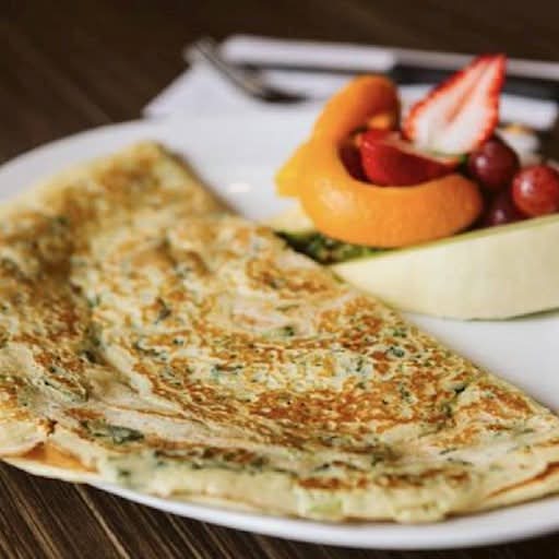 Crêpe épinards et cheddar / Spinach and Strong Cheddar Cheese Crepe