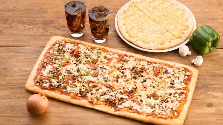 Party Pizza (4 Toppings) & 16" Garlic Finger
