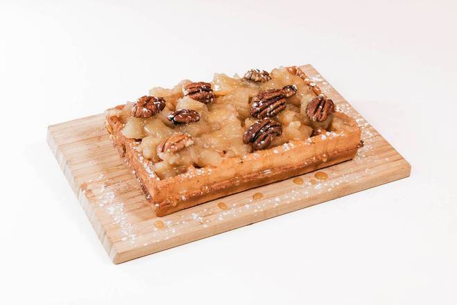 Gaufre Compote de Pomme -Caramel-Noix de Pécan