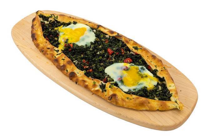 Spinach Pide with Eggs
