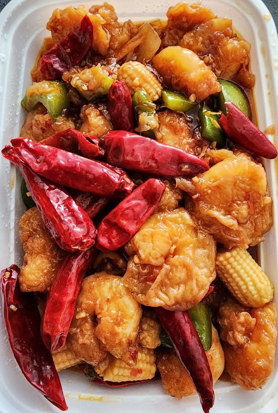 J22 Szechuan Spicy Chicken or Shrimp