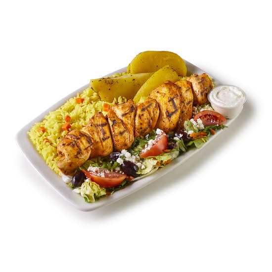 Chicken Souvlaki Dinner