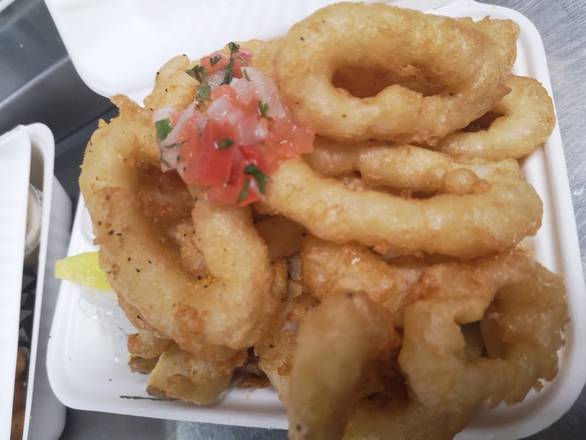 crispy hand cut Calamari