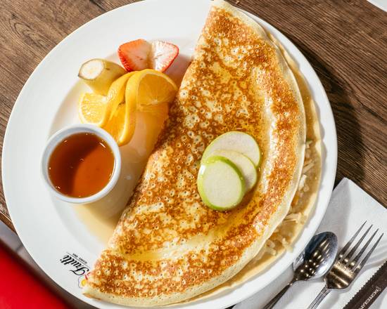 Asparagus Crepe, Ham, Swiss