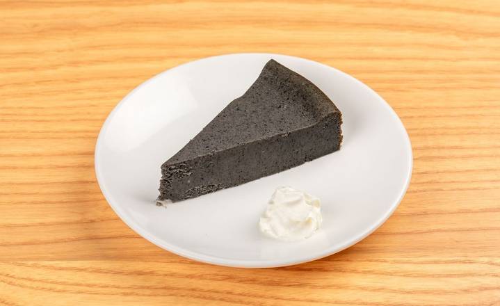 Gateau au fromage sesame noir
