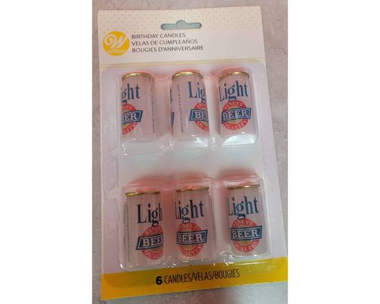 Birthday Candles 6 Beer Bottle Candles