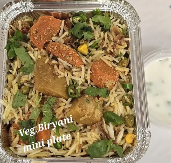 Vegetable Biryani -mini plate